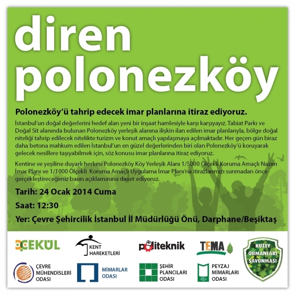 Polonezköy için basın açıklamasında buluşuyoruz!