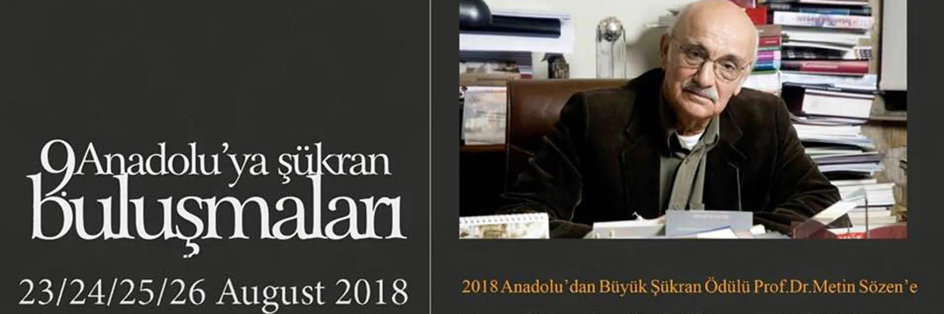 Büyük Şükran Ödülü Prof.Dr. Metin Sözen'e