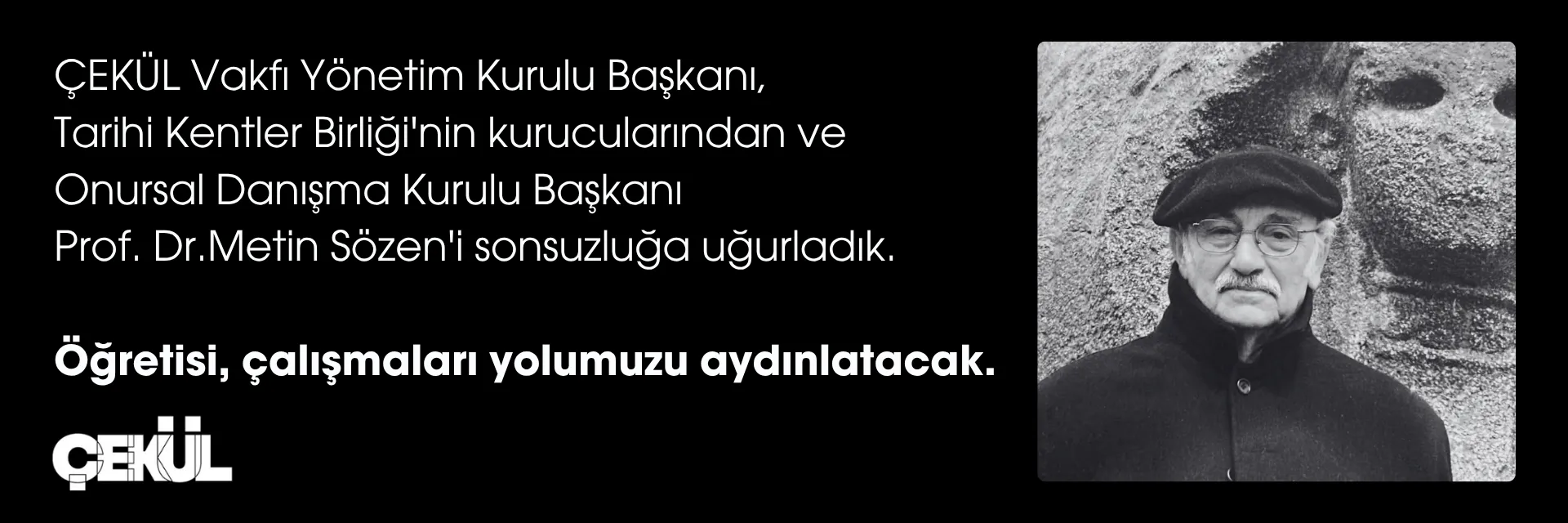 Prof. Dr. Metin Sözen’i Kaybettik