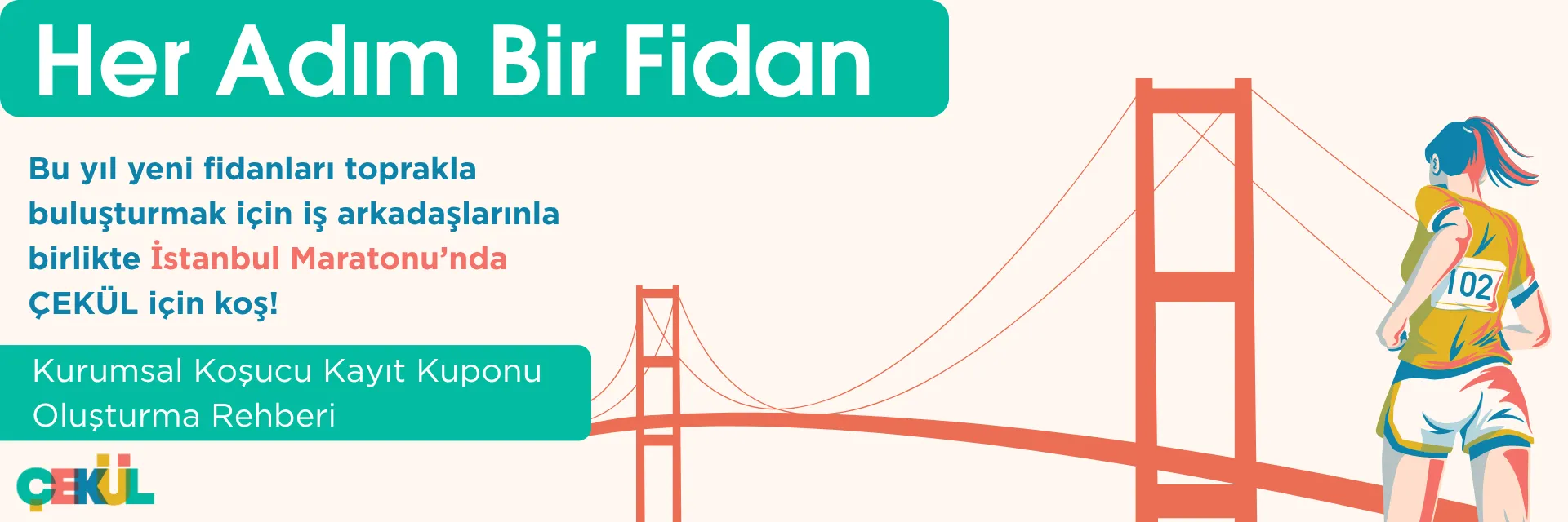 Takımınız hazır mı? İstanbul Maratonu'nda adımlarınızı fidana dönüştürün!