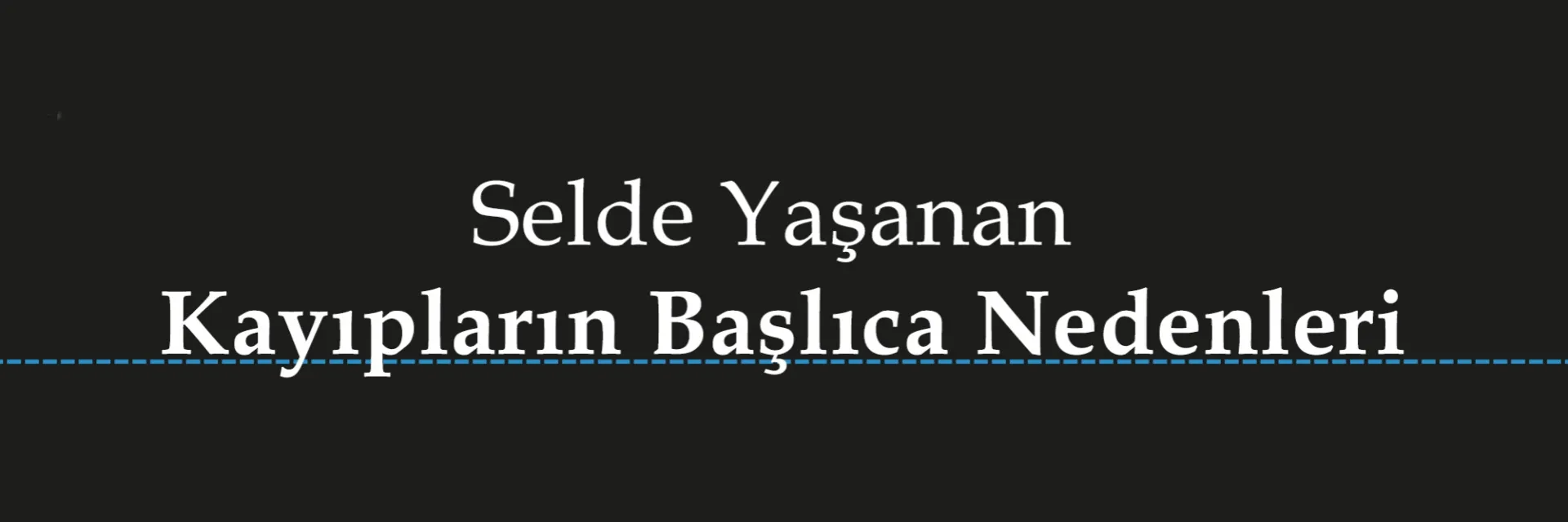 Selde Yaşanan Kayıpların Ardından