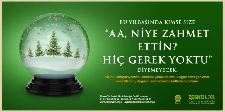 Yeni yılda doğanın korunmasına katkıda bulunun 
