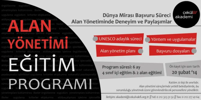 ÇEKÜL Akademi Alan Yönetimi eğitimleri başlıyor