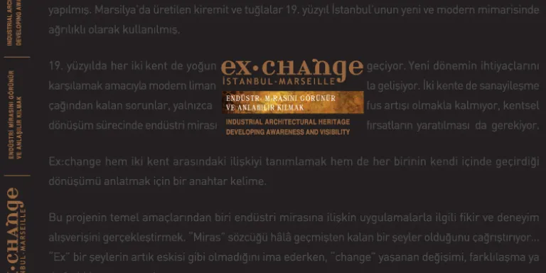 “Ex.change: İstanbul-Marsilya” kitabı